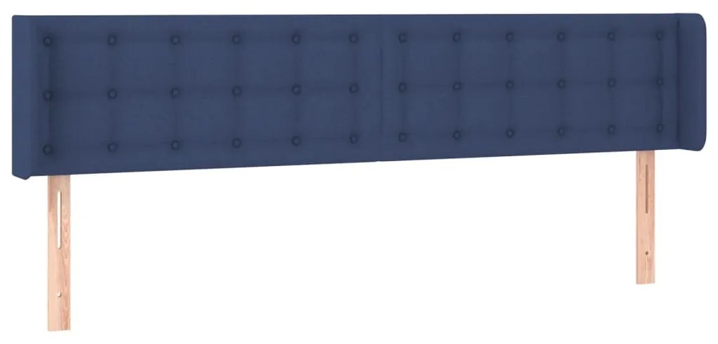 vidaXL Κεφαλάρι με Πτερύγια Μπλε 183x16x78/88 εκ. Υφασμάτινο
