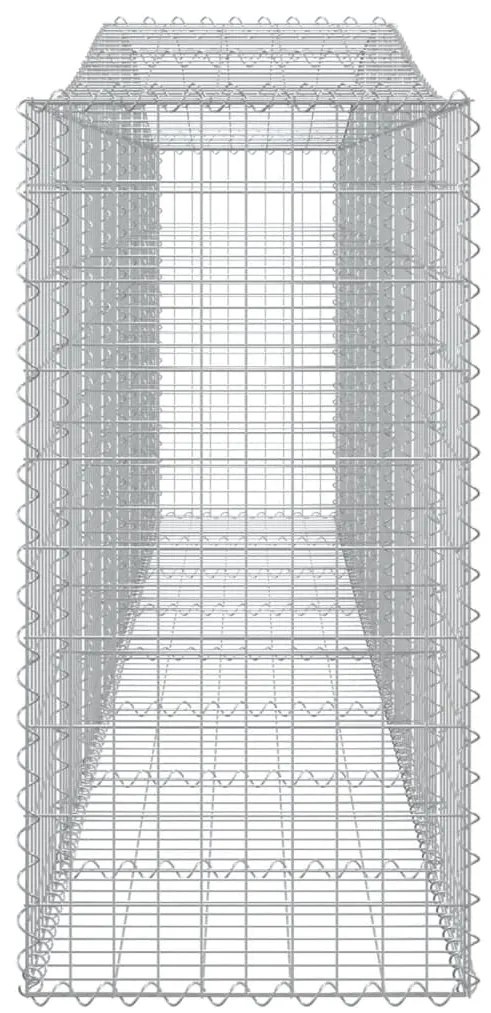 vidaXL Συρματοκιβώτια Τοξωτά 15 τεμ. 400x50x100/120 εκ. Γαλβαν. Ατσάλι