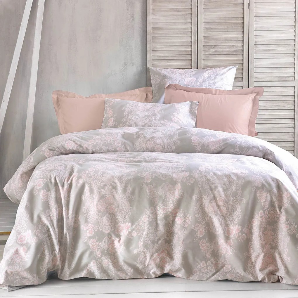 Σεντόνια Μονά (Σετ) Rythmos Next Arien Pink/Grey Ροζ,Γκρι ΧΩΡΙΣ ΛΑΣΤΙΧΟ 160x260