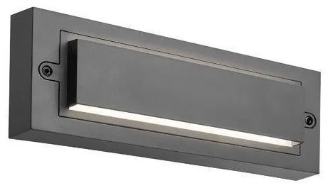 Απλίκα Φωτιστικό Τοίχου LED 6W 3CCT IP65 Senario Pro Eurolamp-145-52113-Μαύρο 145-52113