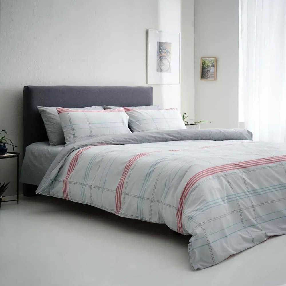 Πάπλωμα Valeria-1 Grey Vesta Home Υπέρδιπλo 220x230cm Βαμβάκι-Πολυέστερ