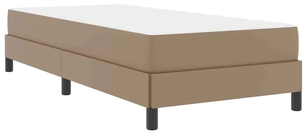 vidaXL Κρεβάτι Άλλο Καπουτσίνο 100 x 200 cm Τεχνητό δέρμα