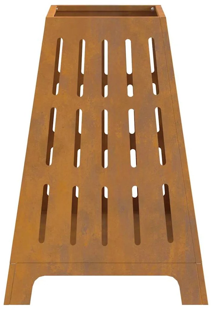 vidaXL Φωτιά Καφέ 50 x 50 x 70 cm Ατσάλι σκληρυθέν στον αέρα