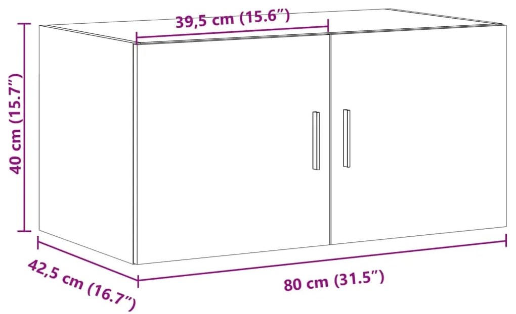 ΝΤΟΥΛΑΠΙ ΤΟΙΧΟΥ ΚΑΦΕ ΔΡΥΣ 80X42,5X40 ΕΚ. ΕΠΕΞΕΡΓΑΣΜΕΝΟ ΞΥΛΟ 846130