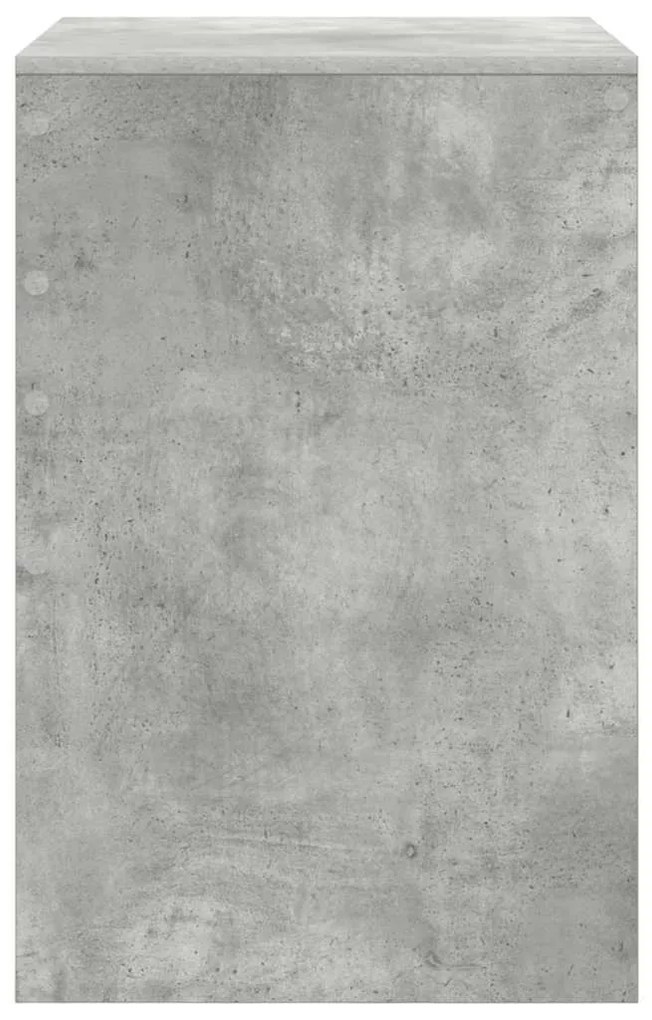vidaXL Γραφείο Γκρι σκυροδέματος 60 x 50 x 76 εκ. Επεξεργασμένο ξύλο