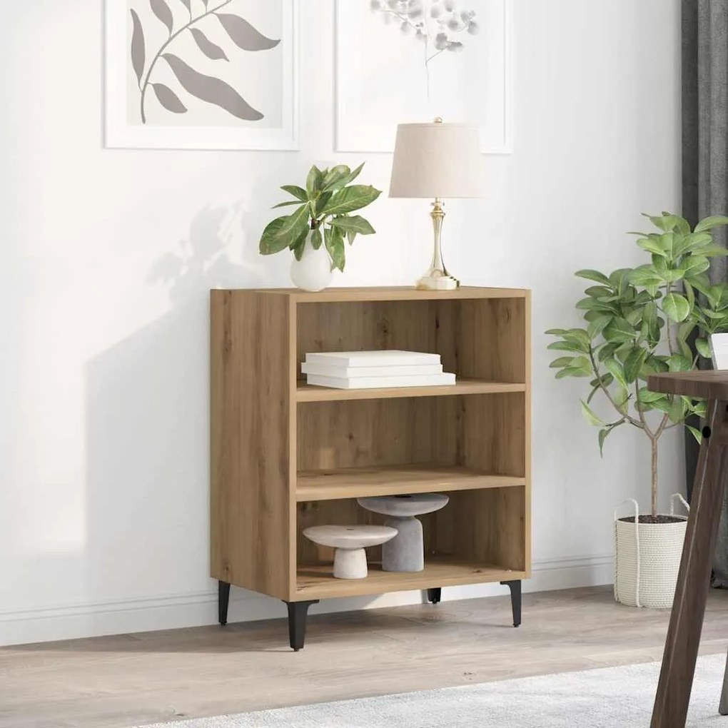 vidaXL Μπουφές Αρτισιανή Δρυς 57x35x70 εκ. από Επεξεργασμένο Ξύλο