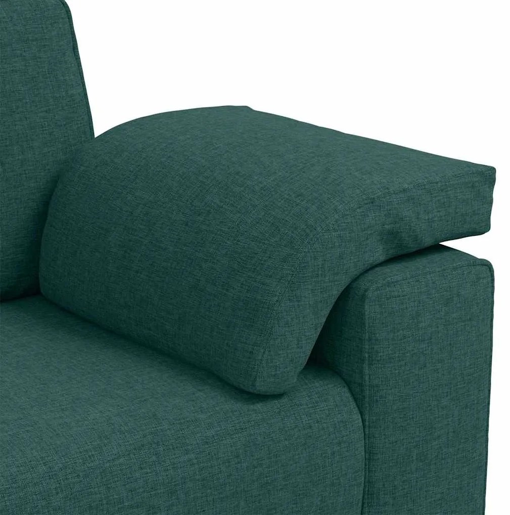 vidaXL Καναπές Σκούρο Πράσινο 160 x 77 x 82 εκ ύφασμα