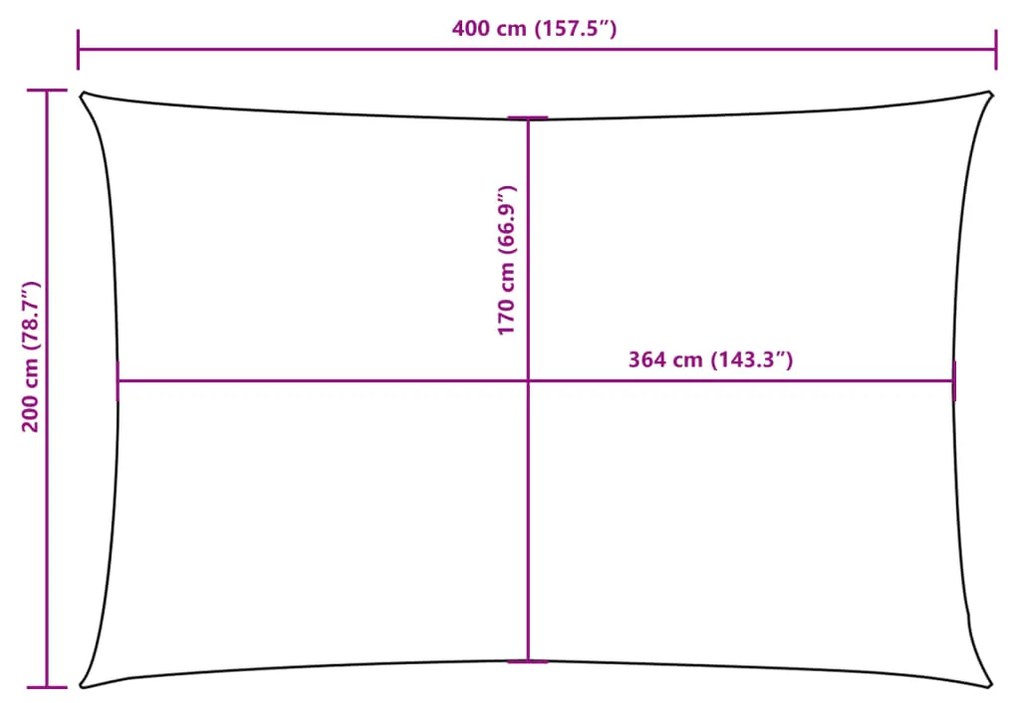 ΠΑΝΙ ΣΚΙΑΣΗΣ ΟΡΘΟΓΩΝΙΟ ΜΠΕΖ 2 X 4 Μ. ΑΠΟ ΎΦΑΣΜΑ OXFORD 42293