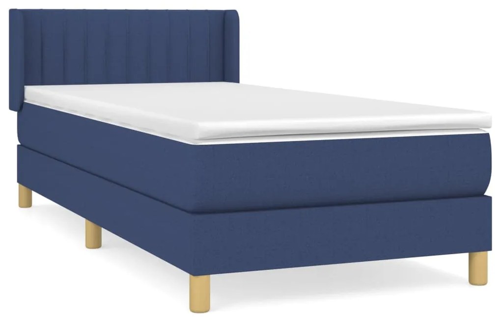 ΚΡΕΒΑΤΙ BOXSPRING ΜΕ ΣΤΡΩΜΑ ΜΠΛΕ 90X190 ΕΚ.ΥΦΑΣΜΑΤΙΝΟ 3130399