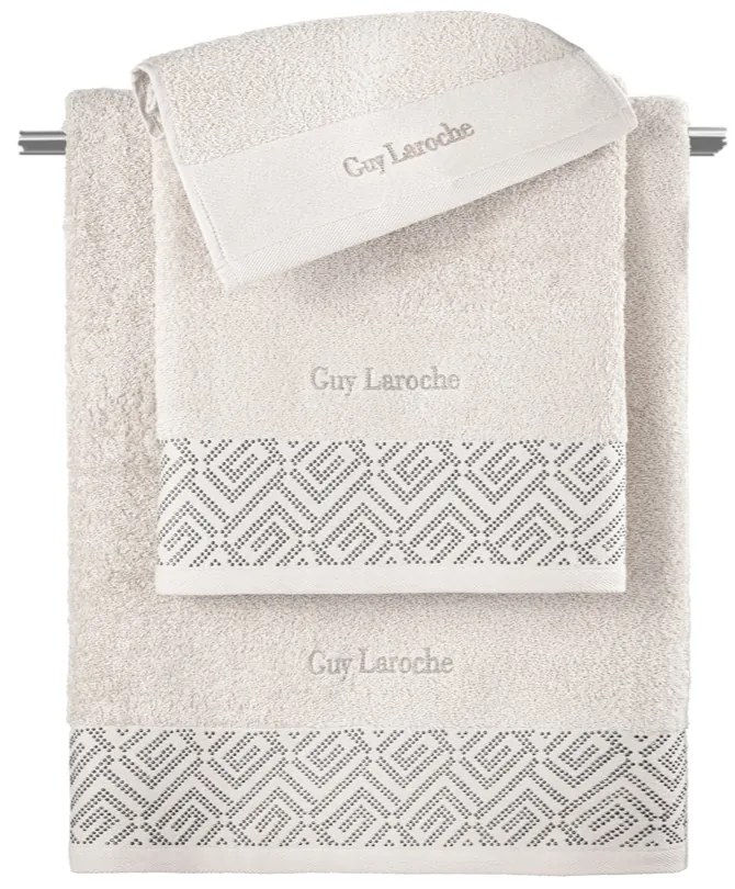Πετσέτες Μπάνιου (Σετ 3τμχ) Guy Laroche Emblem 500gsm Εκρού