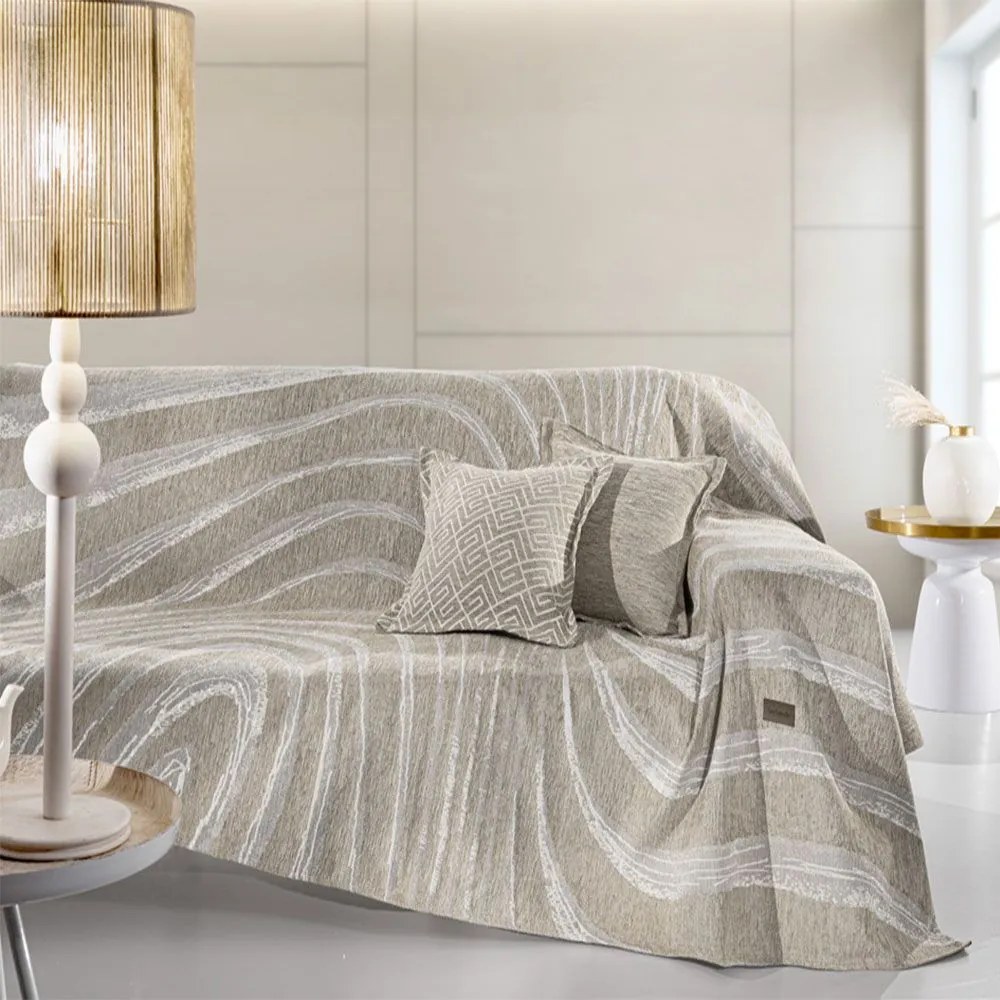 Ριχτάρι Degas Natural Guy Laroche Four-Seater 180x350cm Βαμβάκι-Ακρυλικό