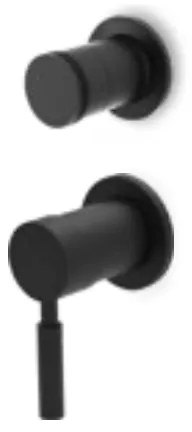 La Torre NEW TECH Black matt Μίκτης εντοιχισμού+εκτροπέας περιστροφικός 2 εξόδων 12051SP-400 34374-400