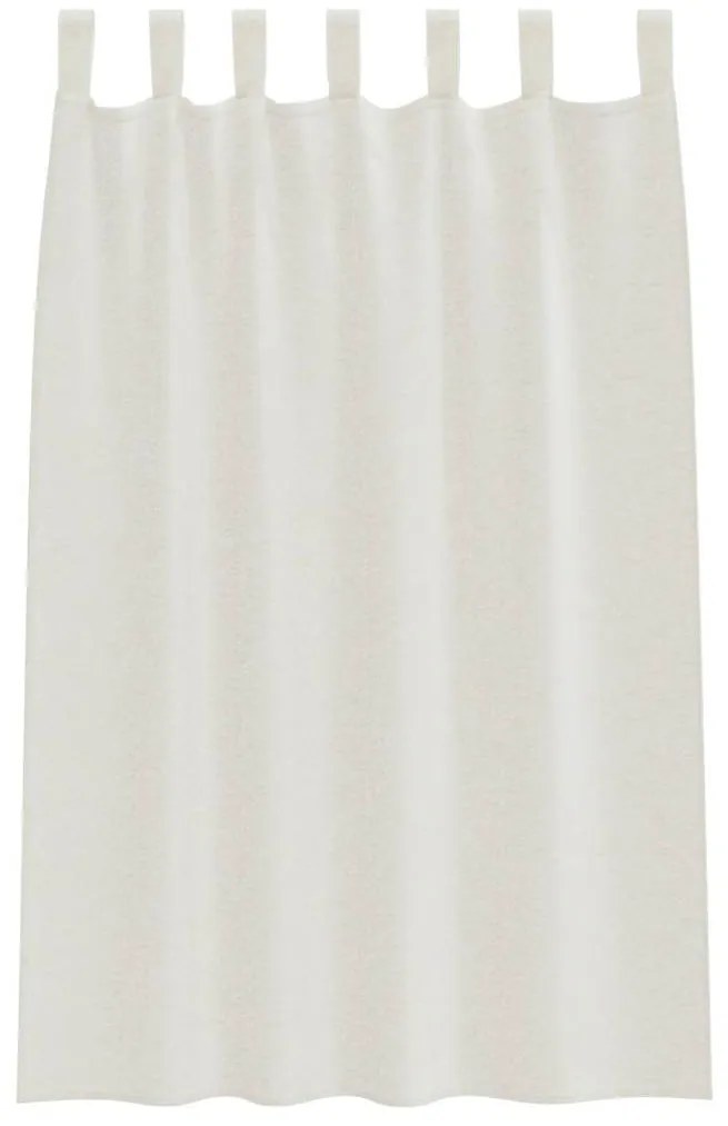 vidaXL Κουρτίνες με κουρτίνες 2 pcs Κρεμ 140x175cm Πολυεστέρας