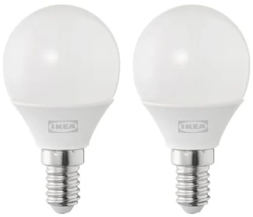 SOLHETTA λαμπτήρας LED E14 250 lumen/γλόμπος, 2 τεμ. 804.987.22