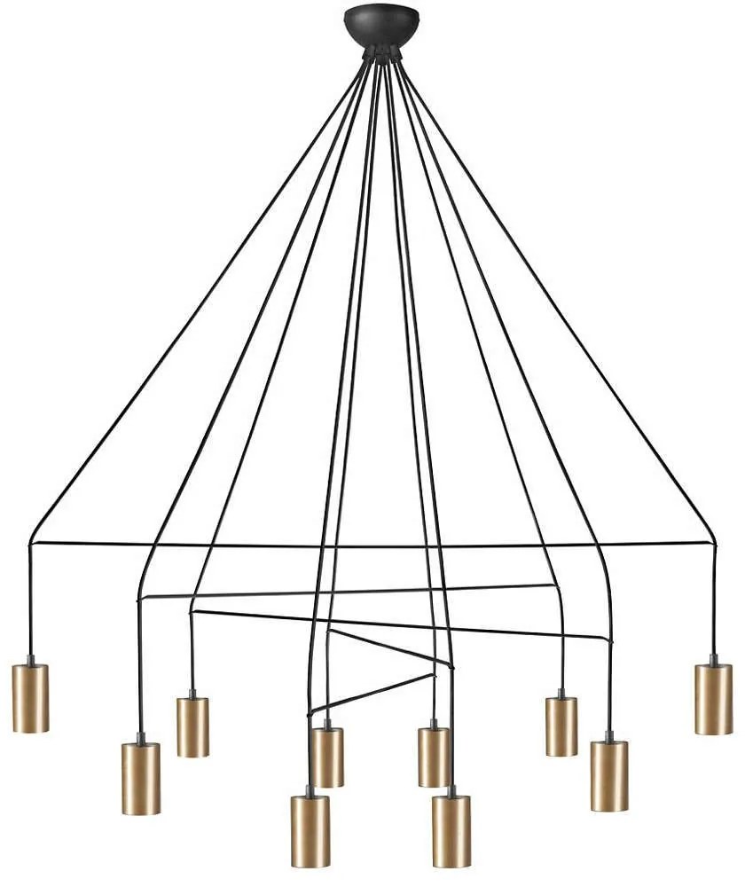 Φωτιστικό Οροφής Imbria 7954 10x10W GU10 Solid Brass Nowodvorski Metal