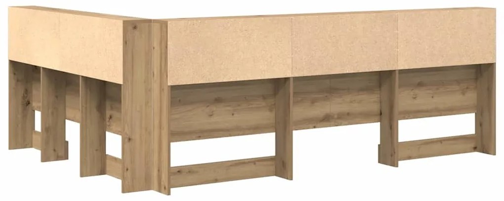 vidaXL Κεφαλάρι Αποθήκης artisan δρυς 150 cm Επεξεργασμένο ξύλο