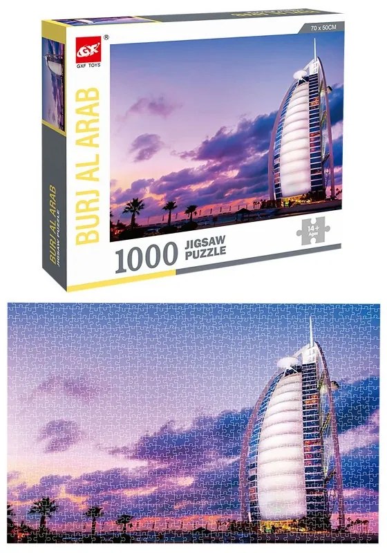 Παζλ 1000τμχ Burj Al Arab Σε Κουτί 20x5x25εκ. Toy Markt 69-1756