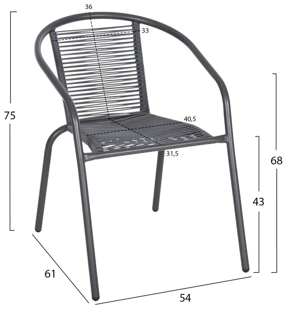 ΠΟΛΥΘΡΟΝΑ SWIFTER HM5969.01 ΜΕΤΑΛΛΟ ΓΚΡΙ-ΣΥΝΘ. RATTAN ΓΚΡΙ 54x61x75Υεκ.