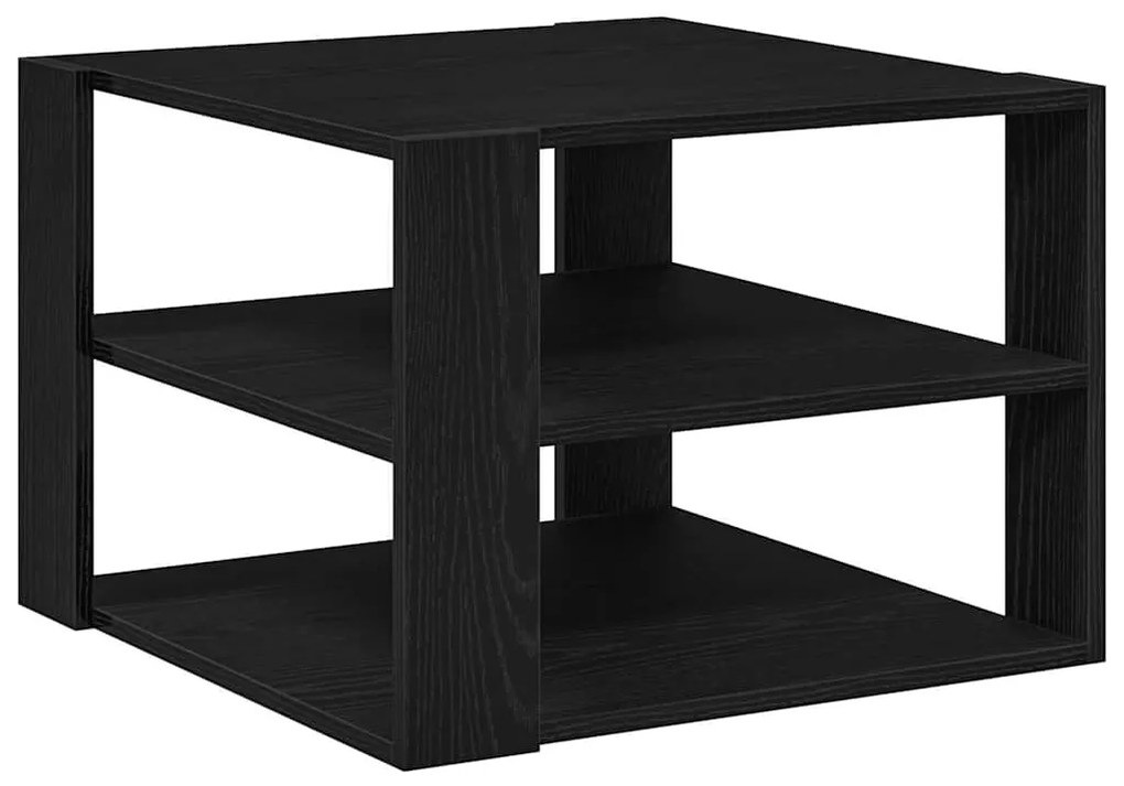 vidaXL Τραπεζάκι Σαλονιού Μαύρη δρυς 59,5 x 59,5 x 40 εκ