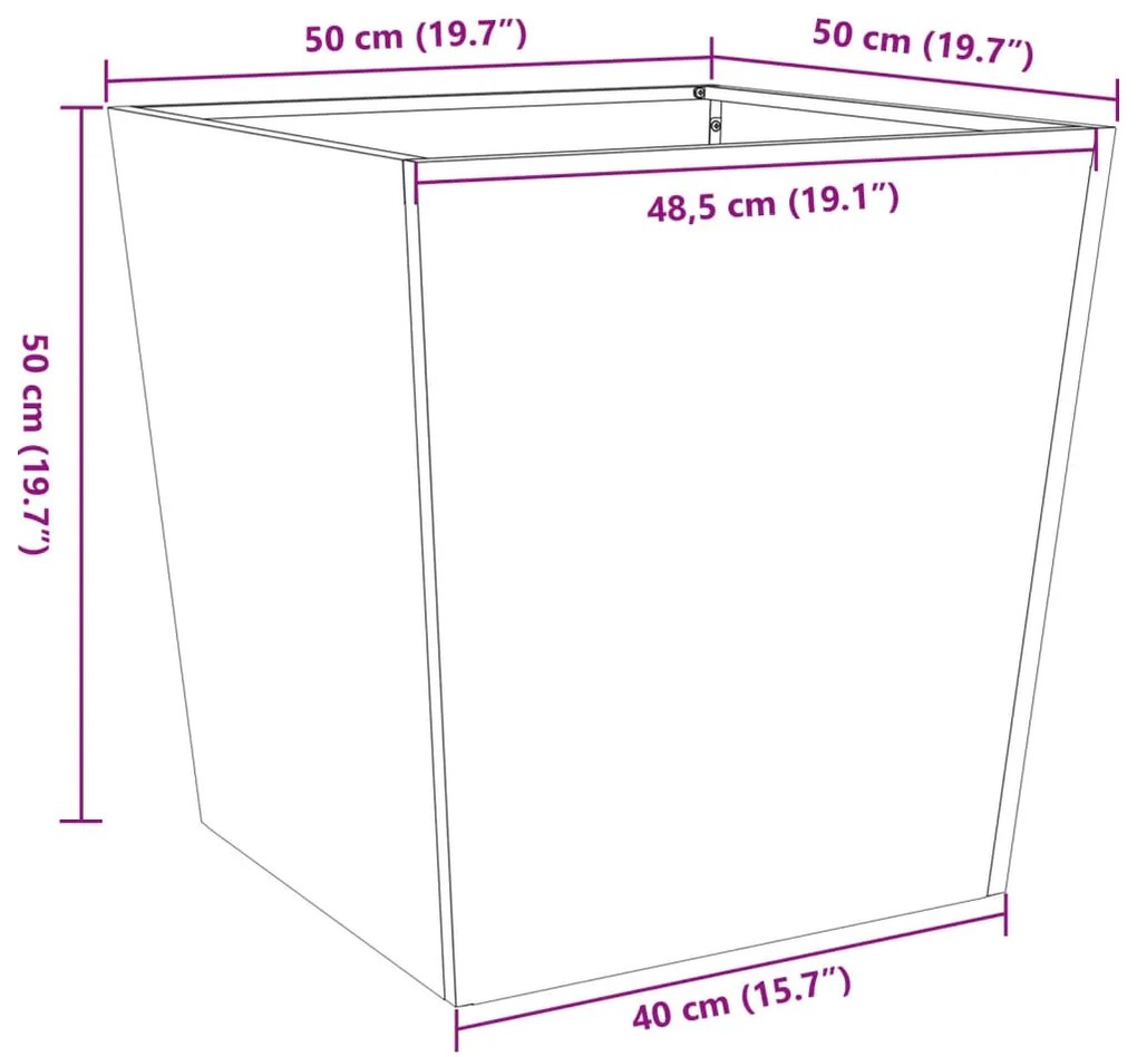 ΖΑΡΝΤΙΝΙΕΡΑ ΚΗΠΟΥ 50X50X50 ΕΚ. ΑΠΟ ΓΑΛΒΑΝΙΣΜΕΝΟ ΧΑΛΥΒΑ 851076