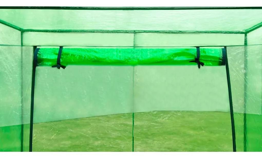 Θερμοκήπιο με Ατσάλινο Σκελετό και PVC - Πράσινο