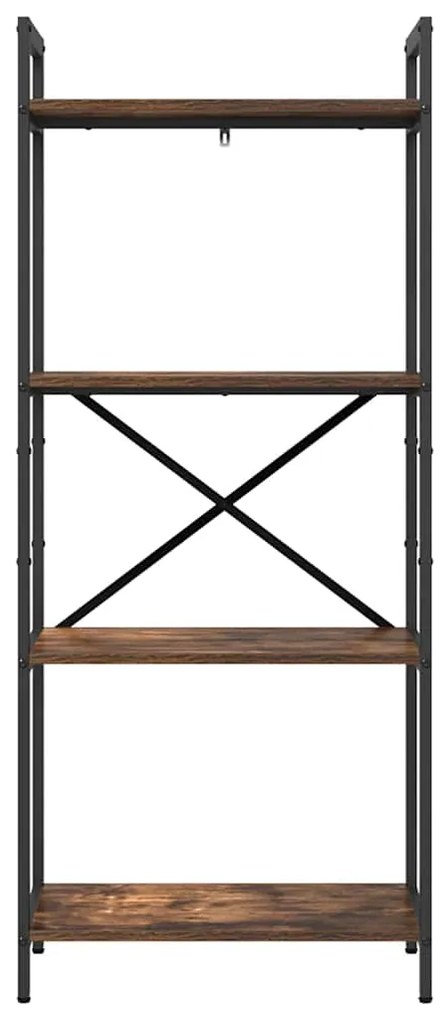vidaXL Ράφι Βιβλίων Καπνιστό Δρύς 56 x 34 x 133,5 εκ