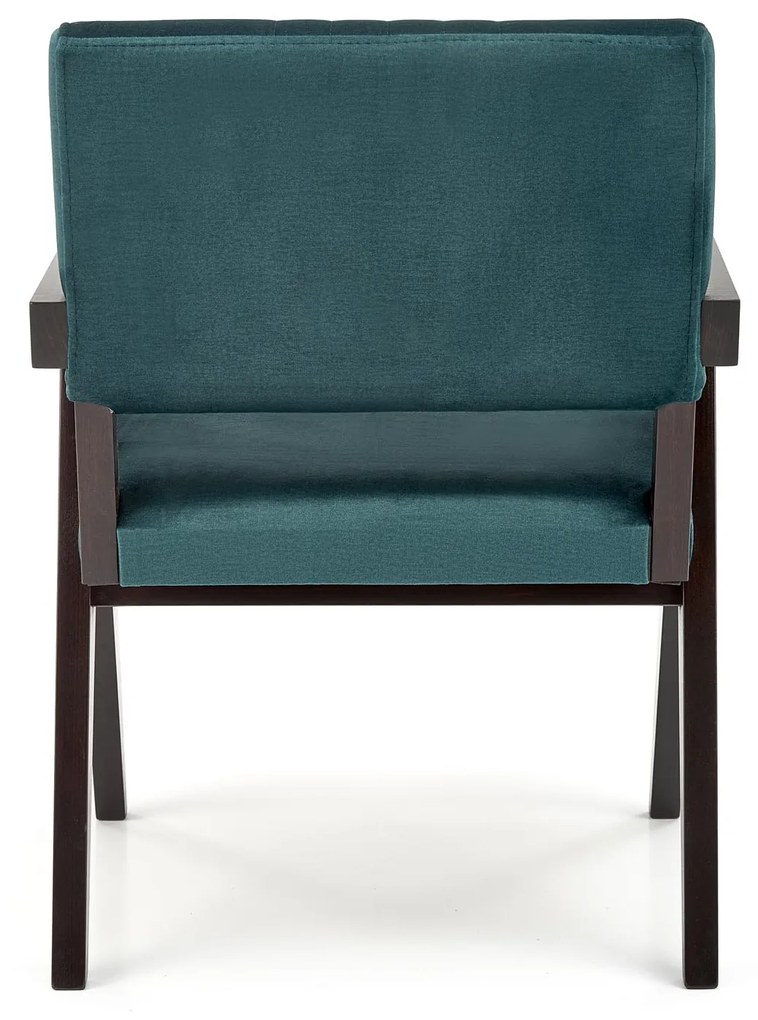 MEMORY chair, ebony / dark green Monolith 37