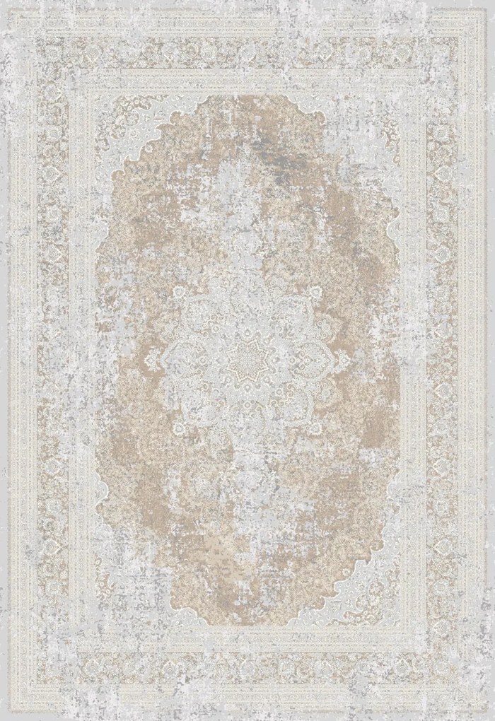 ΧΑΛΙ LUXURIOUS SILK 5989 GREY BEIGE - 080cm x 150cm