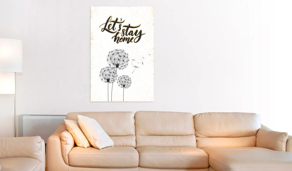 Πίνακας - My Home: Let's stay home 80x120