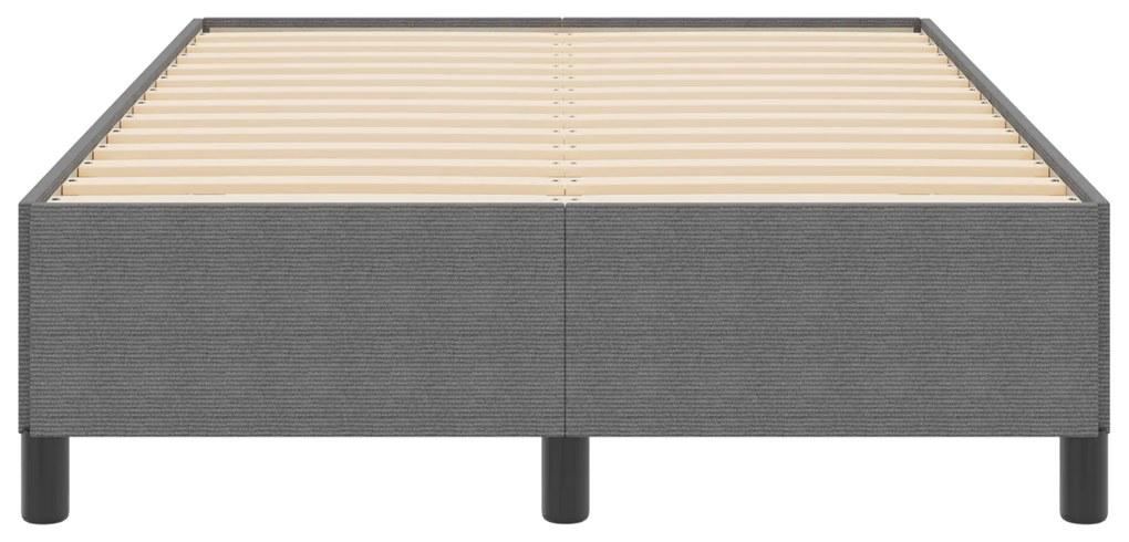 vidaXL Κρεβάτι Μάτ Ιδανικό Γκρι 120x200 εκ. Ύφασμα Κορδούρα