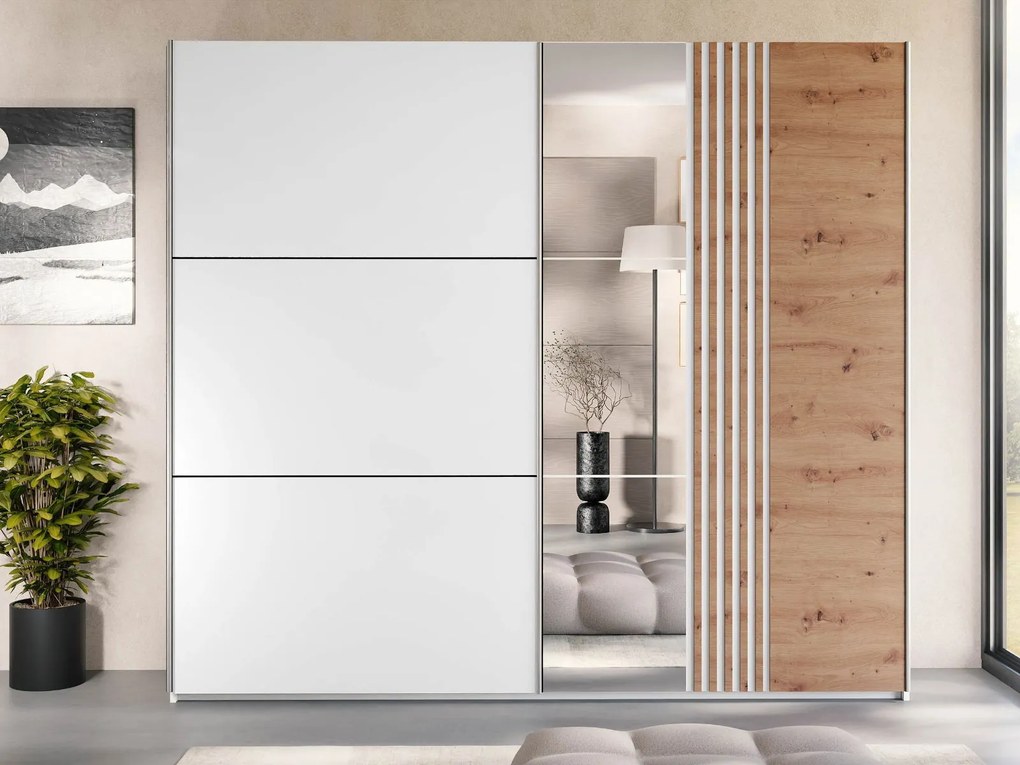 Ντουλάπα Sintra 250 συρόμενη-Leuko Fusiko