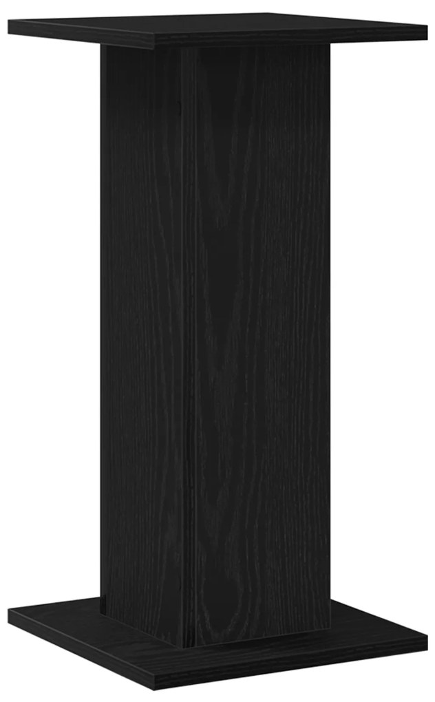 vidaXL Στήλες Ηχείων - 2 τμχ, Μαύρη Δρυς, 30 x 30 x 60 εκ, Επεξεργασμένο Ξύλο.