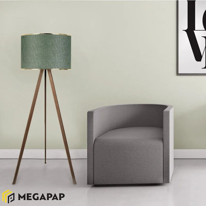 ΦΩΤΙΣΤΙΚΟ ΔΑΠΕΔΟΥ ROSLING MEGAPAP MDF/ΥΦΑΣΜΑ PVC ΧΡΩΜΑ ΚΑΡΥΔΙ/ΚΥΠΑΡΙΣΣΙ 38X21X140ΕΚ.