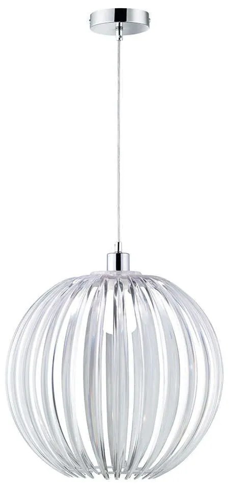 Φωτιστικό Οροφής Zucca 304100100 Ø40x150cm Transparent Trio Lighting Metal,Acrylic