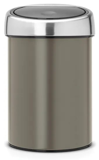 Brabantia 647215 Κάδος απορριμμάτων Touch Bin 3L, Platinum