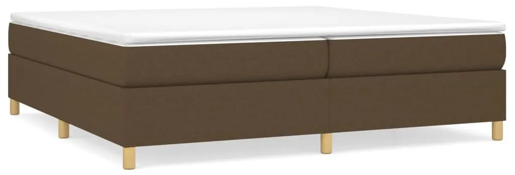 ΚΡΕΒΑΤΙ BOXSPRING ΜΕ ΣΤΡΩΜΑ ΣΚΟΥΡΟ ΚΑΦΕ 200X200 ΕΚ. ΥΦΑΣΜΑΤΙΝΟ 3144549