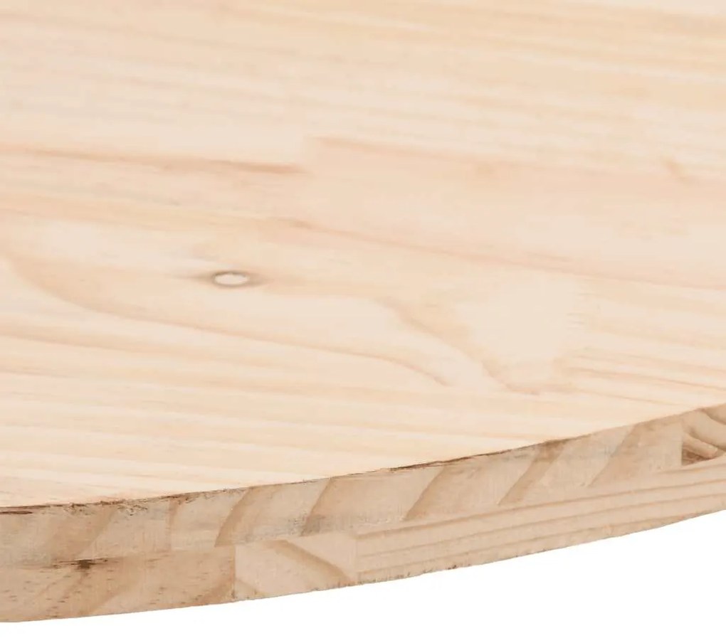 vidaXL Επιφάνεια Τραπεζιού Οβάλ 100x50x2,5 εκ. από Μασίφ Ξύλο Πεύκου