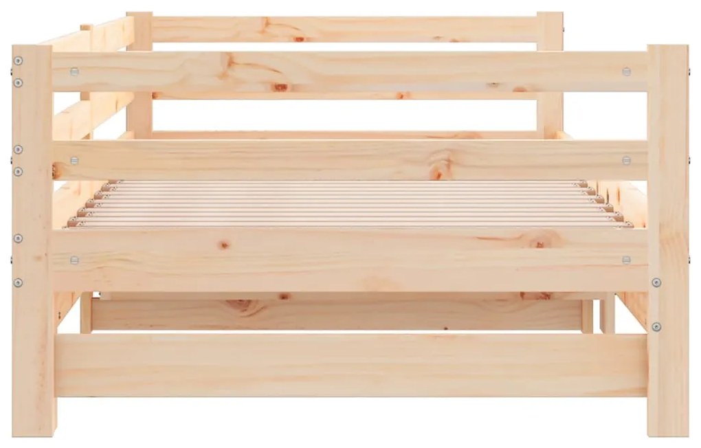 vidaXL Καναπές Κρεβάτι 2 x (90 x 200) εκ. από Μασίφ Ξύλο Πεύκου
