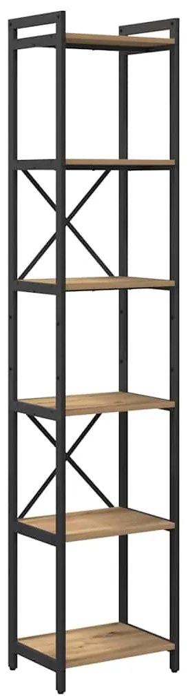 vidaXL Βιβλιοθήκη artisan δρυς 40 x 30 x 188 εκ Επεξεργασμένο ξύλο