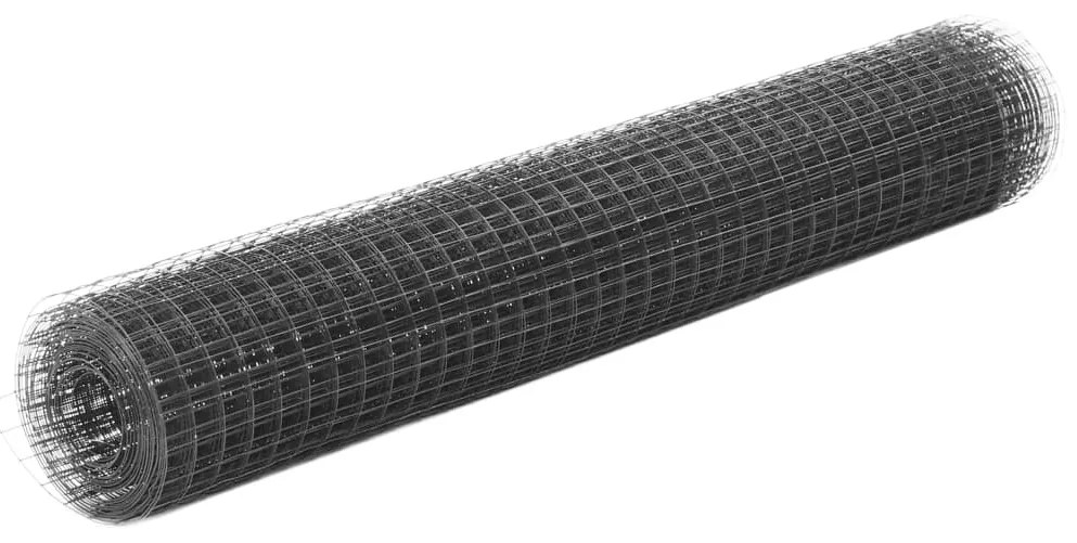 Συρματόπλεγμα Εξάγωνο Γκρι 10x1 μ. από Ατσάλι με Επικάλυψη PVC