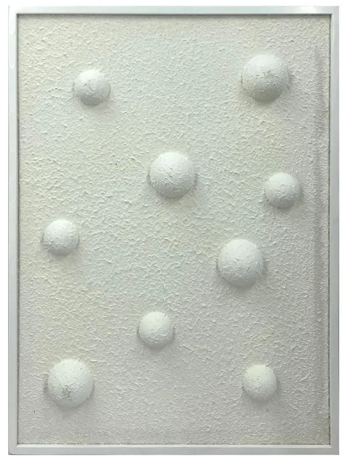 WHITE CLOUDS B ΠΙΝΑΚΑΣ ΞΥΛΟ ΛΕΥΚΟ ΚΟΡΝΙΖΑ ΛΕΥΚΟ 60x80xH5,5cm