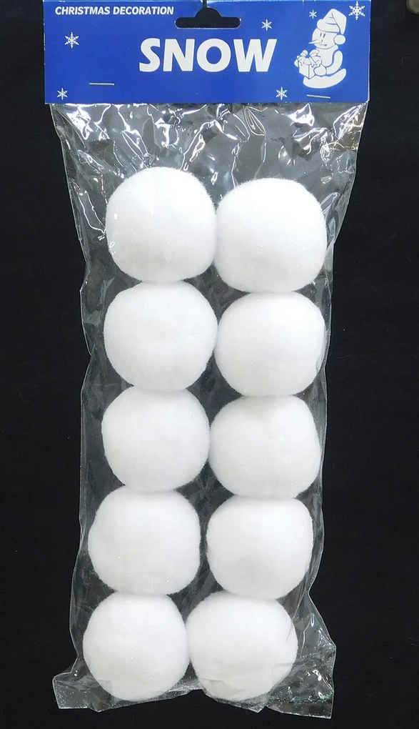 Σετ 10 τεμ. Χριστουγεννιάτικες Μπλάλες Διακόσμησης 5.5cm 237301