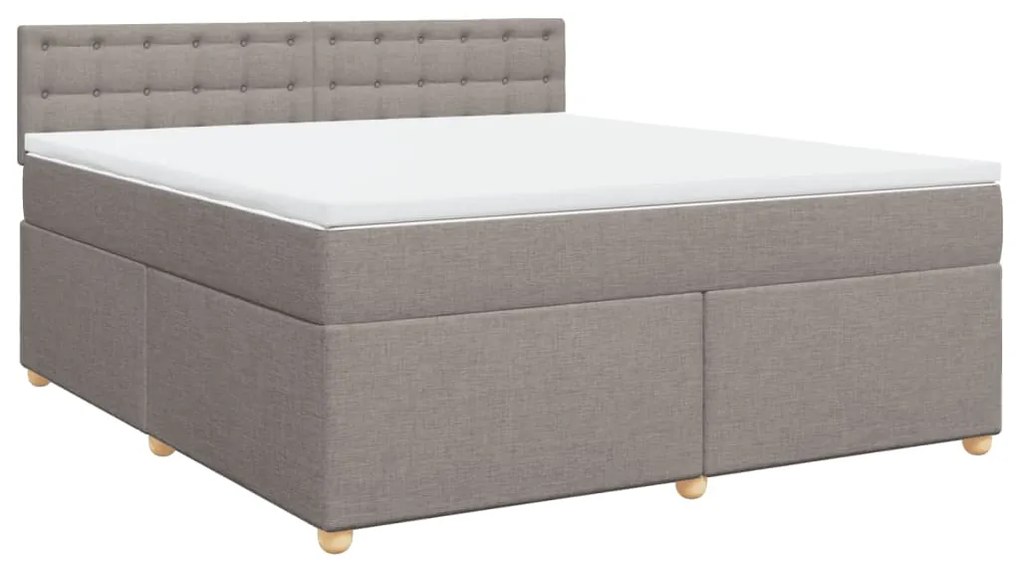 ΚΡΕΒΑΤΙ BOXSPRING ΜΕ ΣΤΡΩΜΑ TAUPE 180X200 ΕΚ. ΥΦΑΣΜΑΤΙΝΟ 3289077