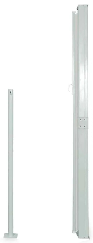 vidaXL Διαχωριστικό Βεράντας Συρόμενο Μαύρο 160 x 500 εκ.