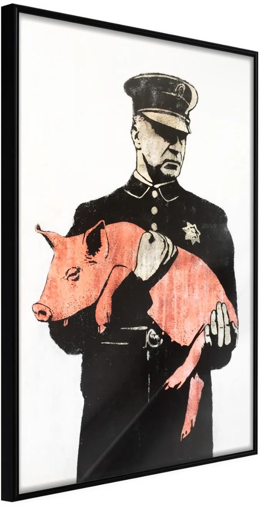 Αφίσα - Pig - 30x45 - Μαύρο - Χωρίς πασπαρτού