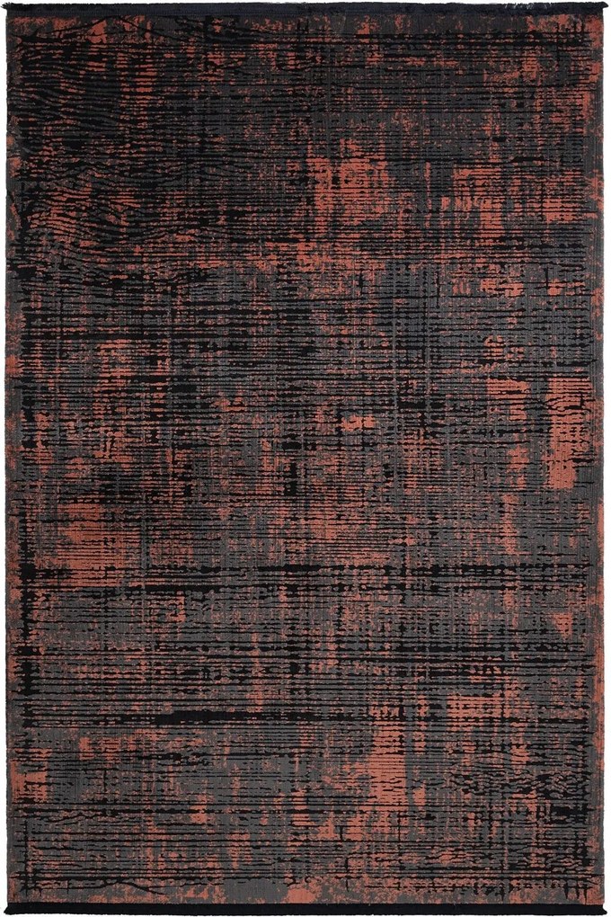 Χαλί Naf Naf Negro 12901 O01 Black-Terra Βιοκαρπέτ 80X150cm