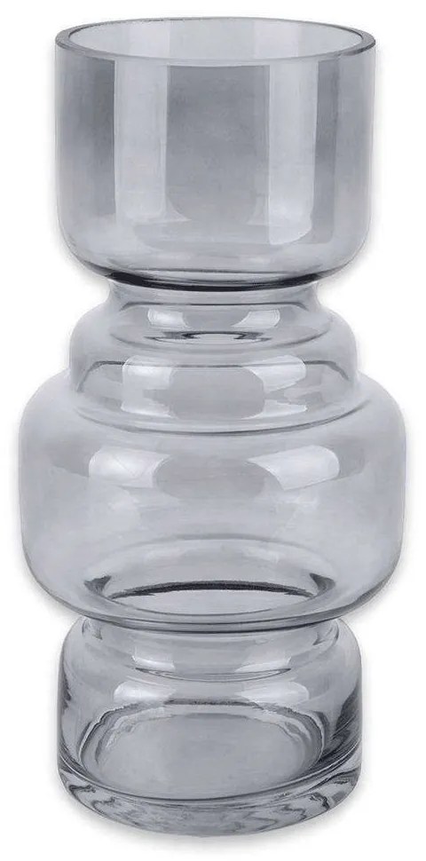 Βάζο Courtly PT3629GY Φ14x25cm Grey Present Time Glass