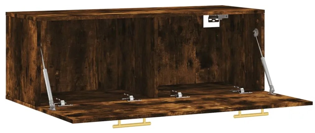 vidaXL Ντουλάπι Τοίχου Καπνιστή δρυς 100x36,5x35εκ. Επεξεργασμένο Ξύλο