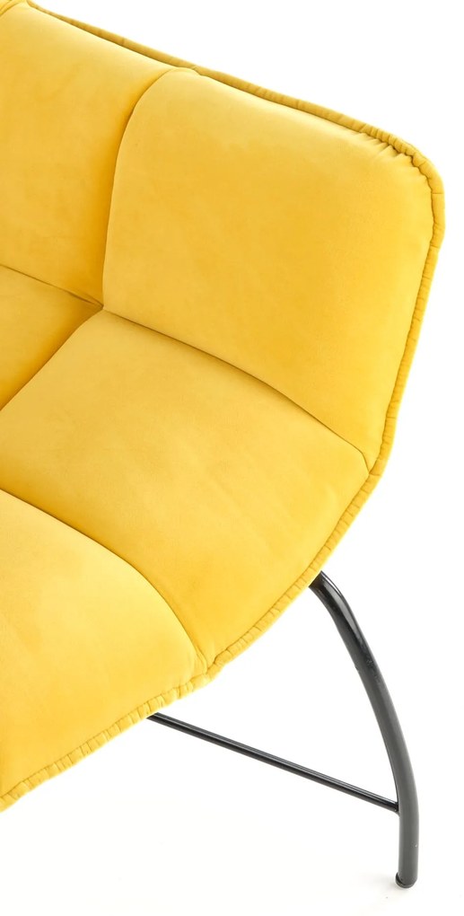 BELTON leisure chair color: yellow