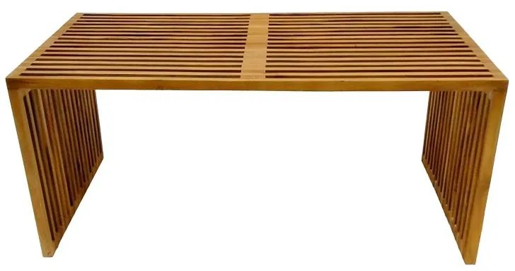 Τραπέζι Marlin teak ξύλο σε φυσική απόχρωση 100x50x45εκ 100x50x45 εκ.